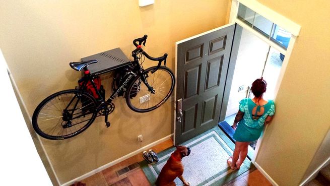 16 nuevas y originales ideas para guardar tu bicicleta en casa si no