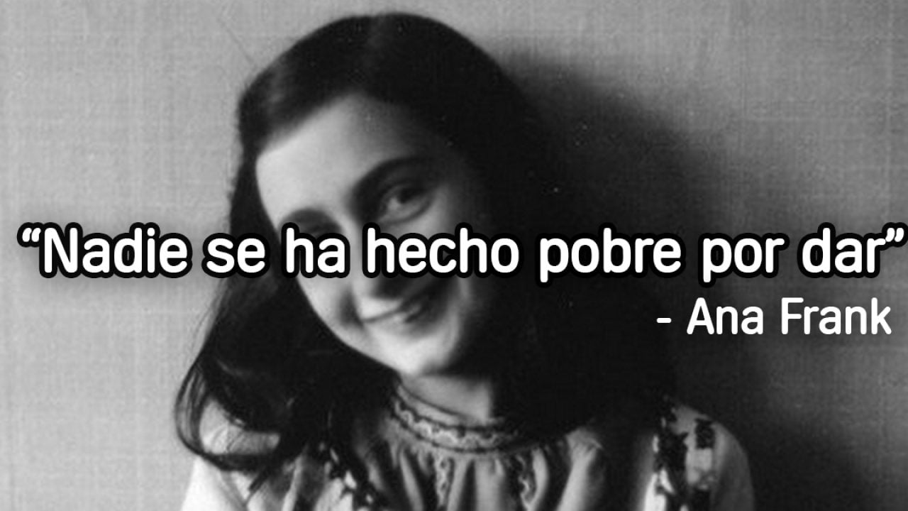 15 frases célebres que resumen el hermoso mensaje que dejó la jovencísima  Ana Frank al mundo