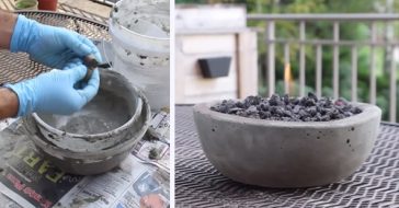 Crea una pequeña y acogedora chimenea de jardín utilizando un par de