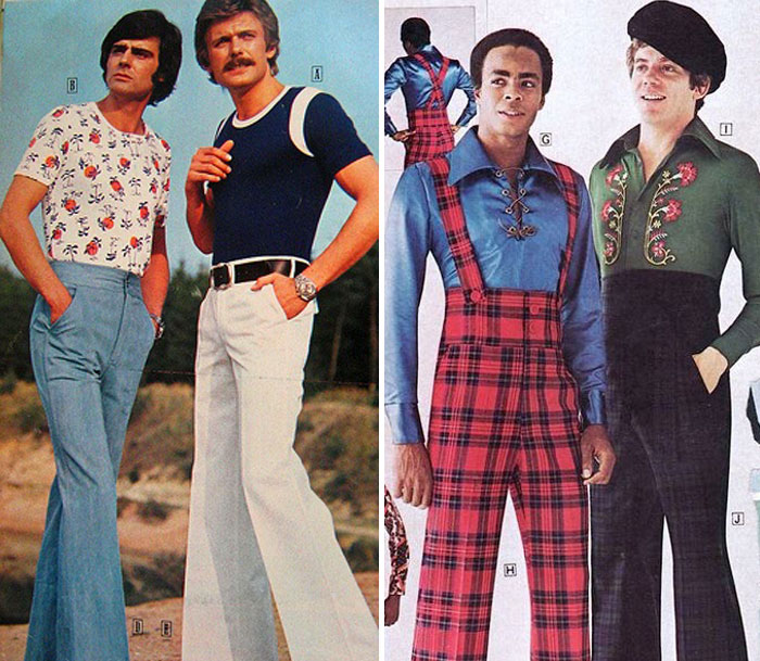 era moda masculina en los 70' y damos gracias de que tan lejos