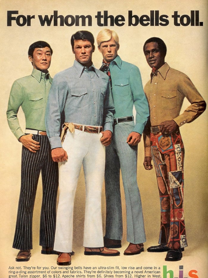 Así era la moda masculina en los años 70' y gracias de que quede tan lejos