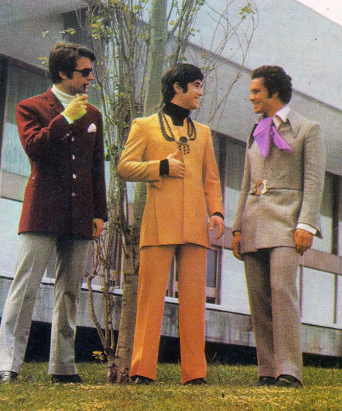 Así era la moda masculina en los años 70' y damos gracias de que quede tan  lejos