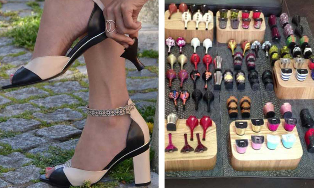 Cansada de los zapatos? Una mujer ha inventado los zapatos de intercambiables
