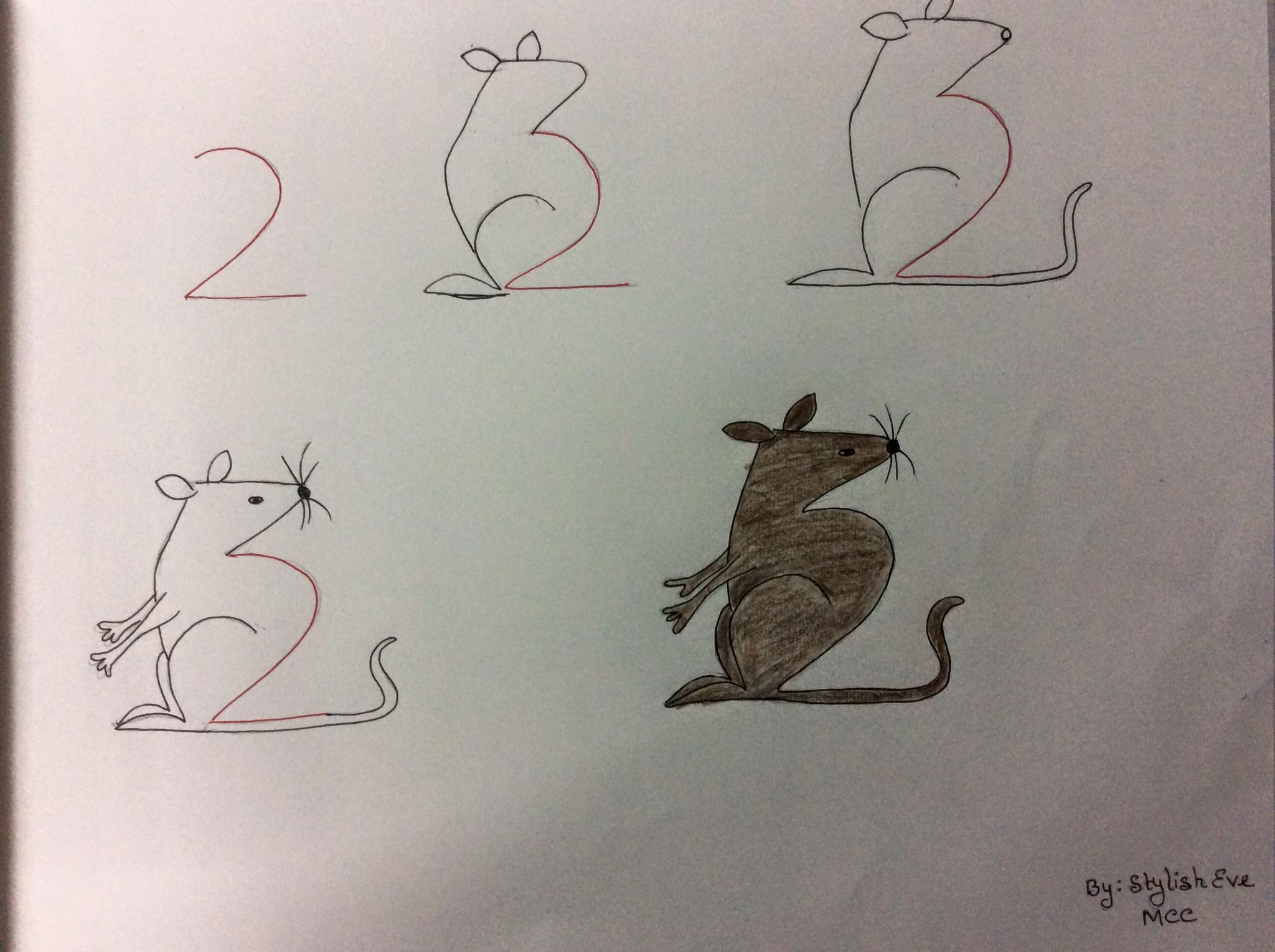 aprende a dibujar con numeros y letras 5
