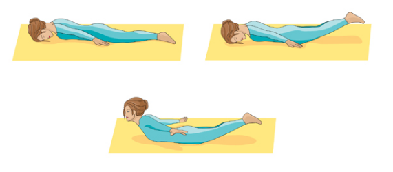 postura de yoga de la langosta
