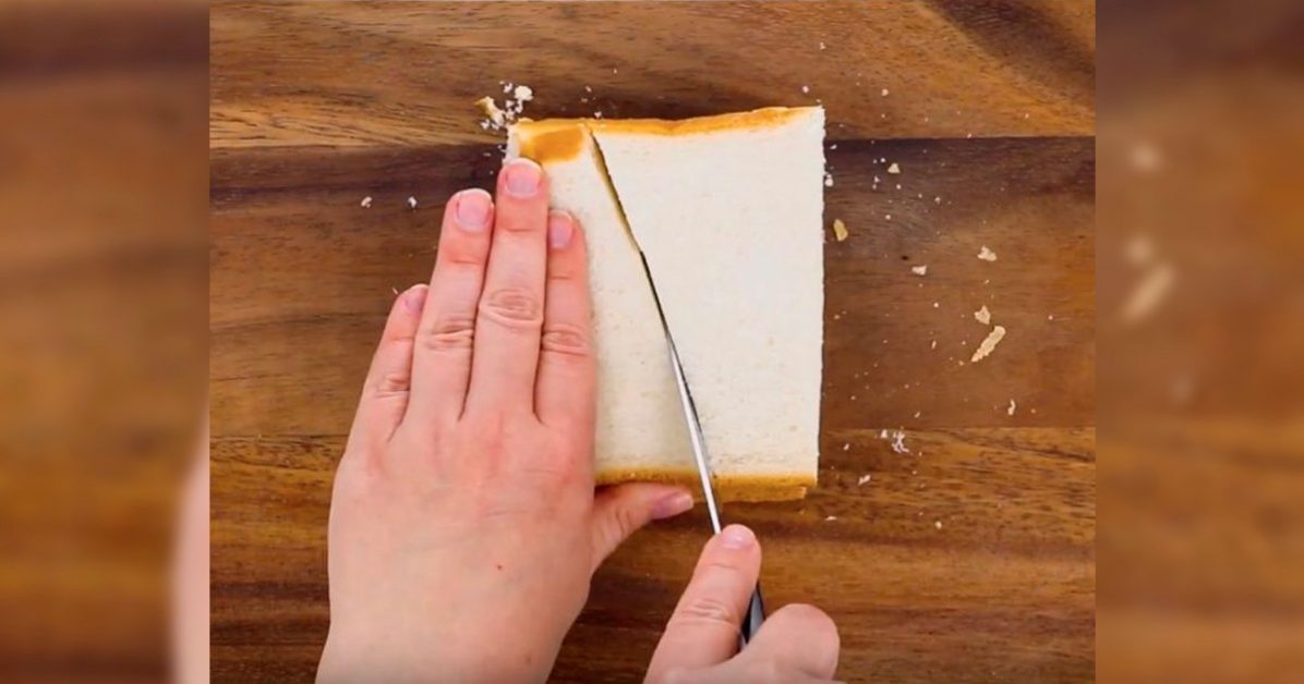 Cortar el pan de molde de este modo conduce al resultado más delicioso que hayas probado