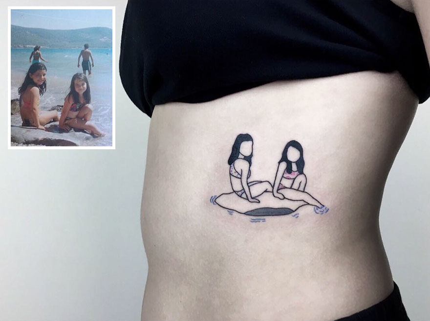 Artista transforma nostálgicas fotografías en tatuajes que evocan tus