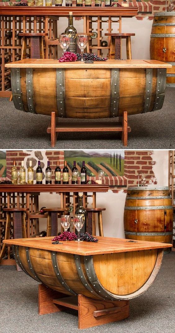 22 extraordinarias ideas de decoración construidas con barriles de vino