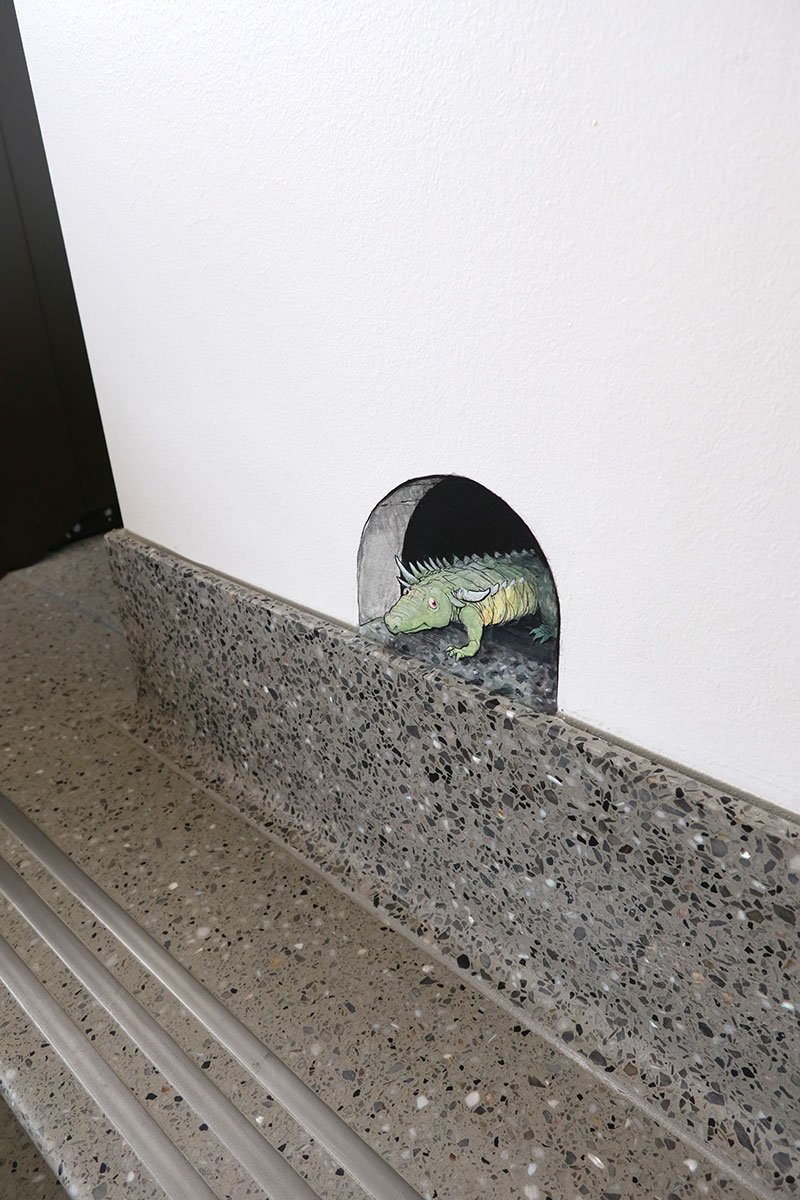 graffiti pared lagarto