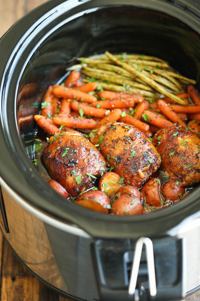 verduras al vapor con pollo