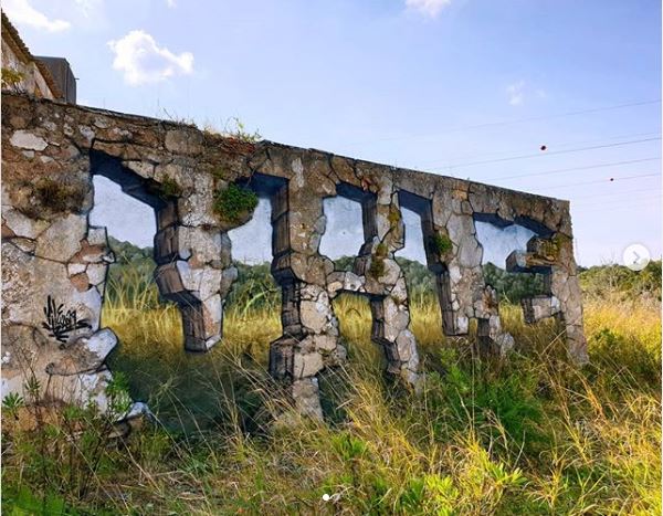 graffitero portugués decora muros