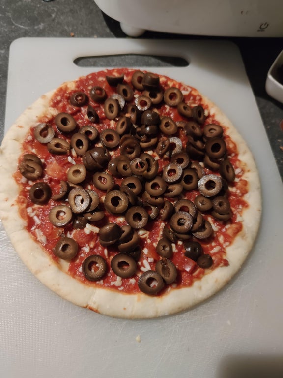 pizza de aceitunas