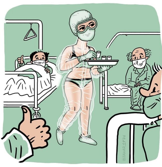 enfermera ropa interior 13