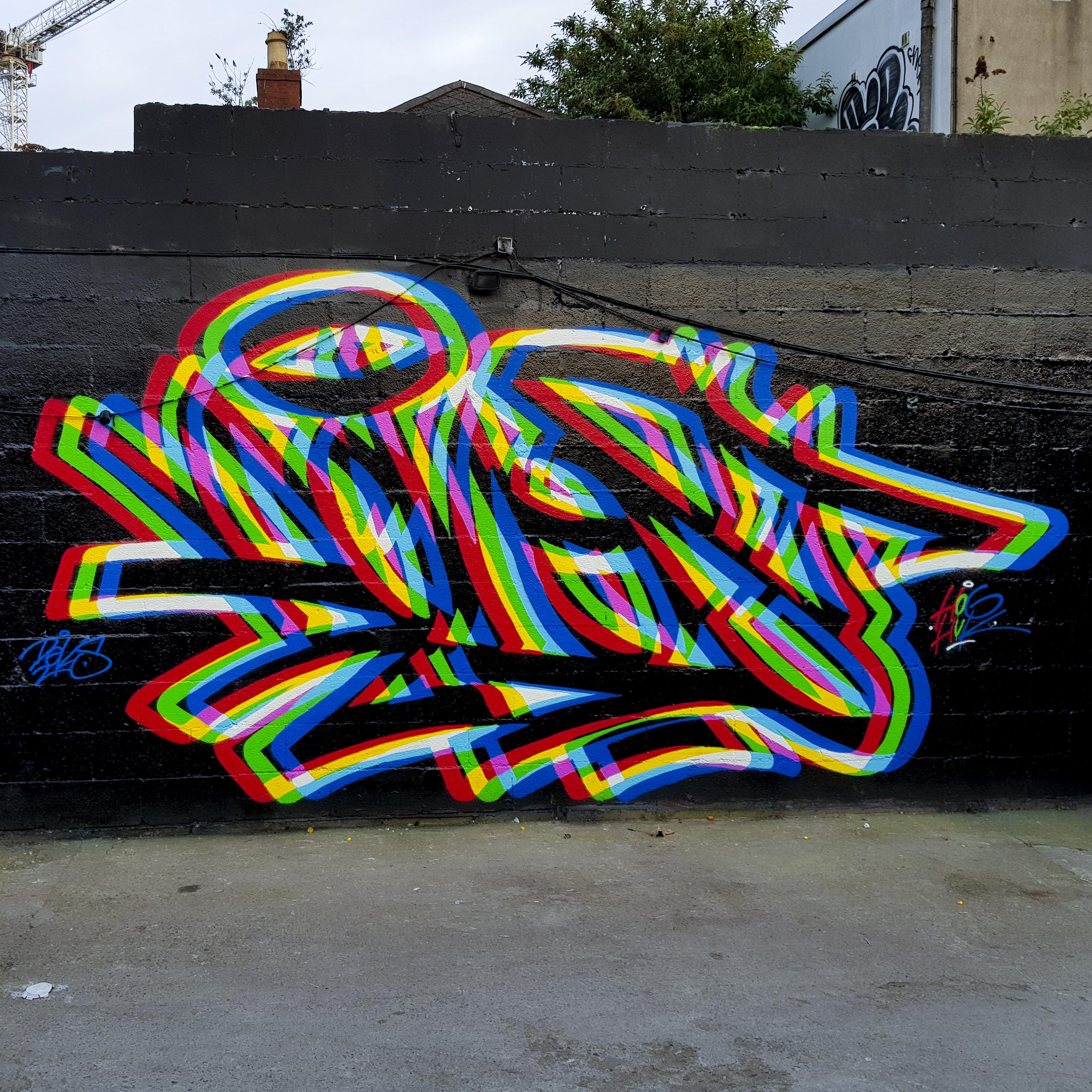 grafiti en 3d colores