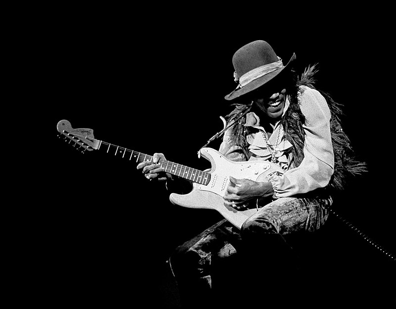 Jimi Hendrix Tocando Guitarra