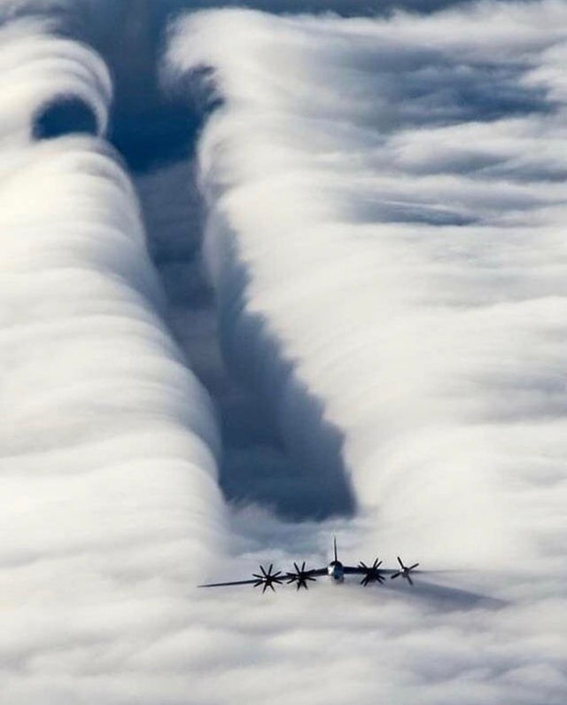 atravesando las nubes