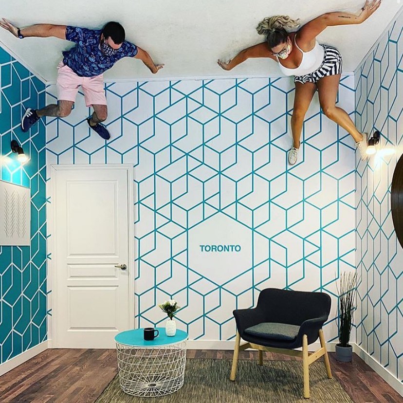 ilusion optica techo