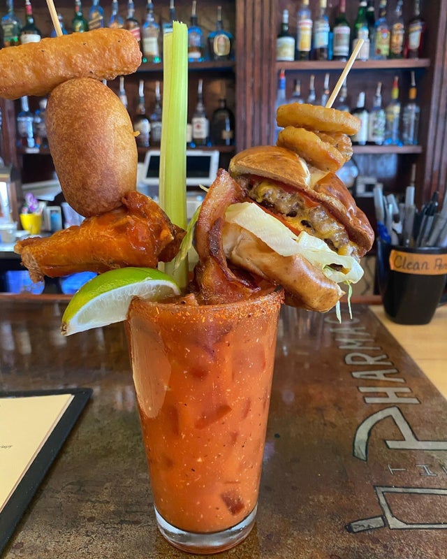 cóctel de hamburguesa