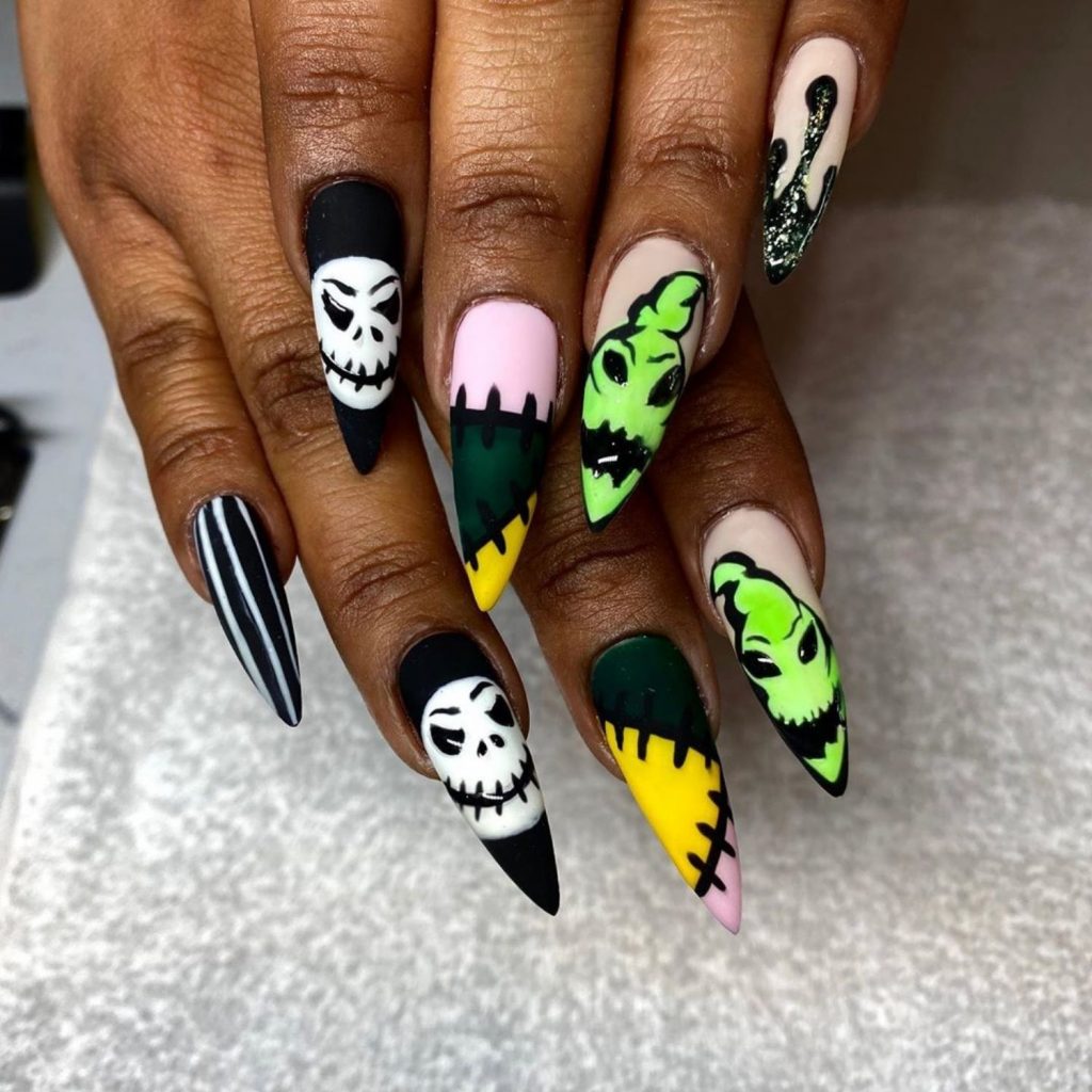 25 diseños de uñas originales y terroríficas para Halloween