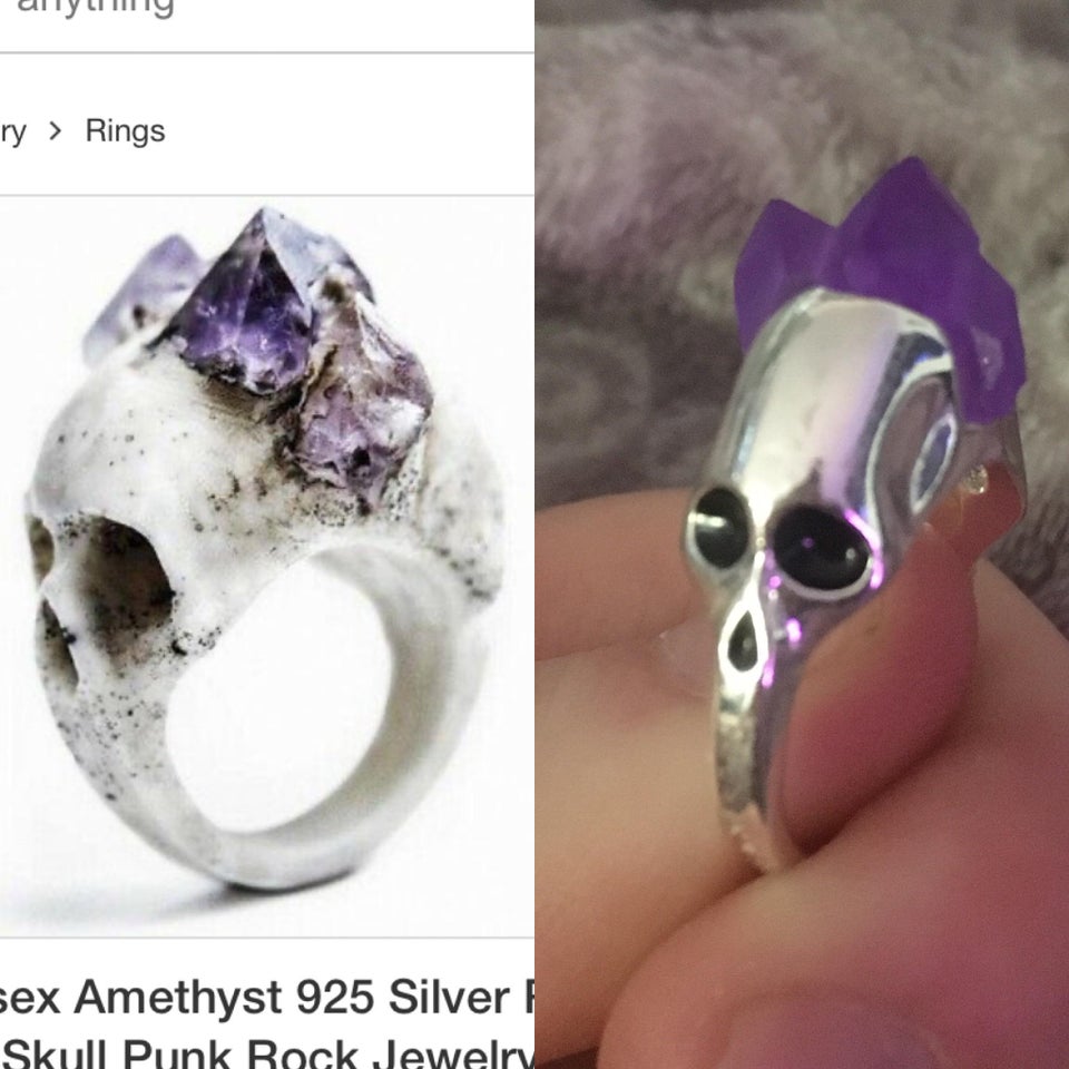 anillo calavera
