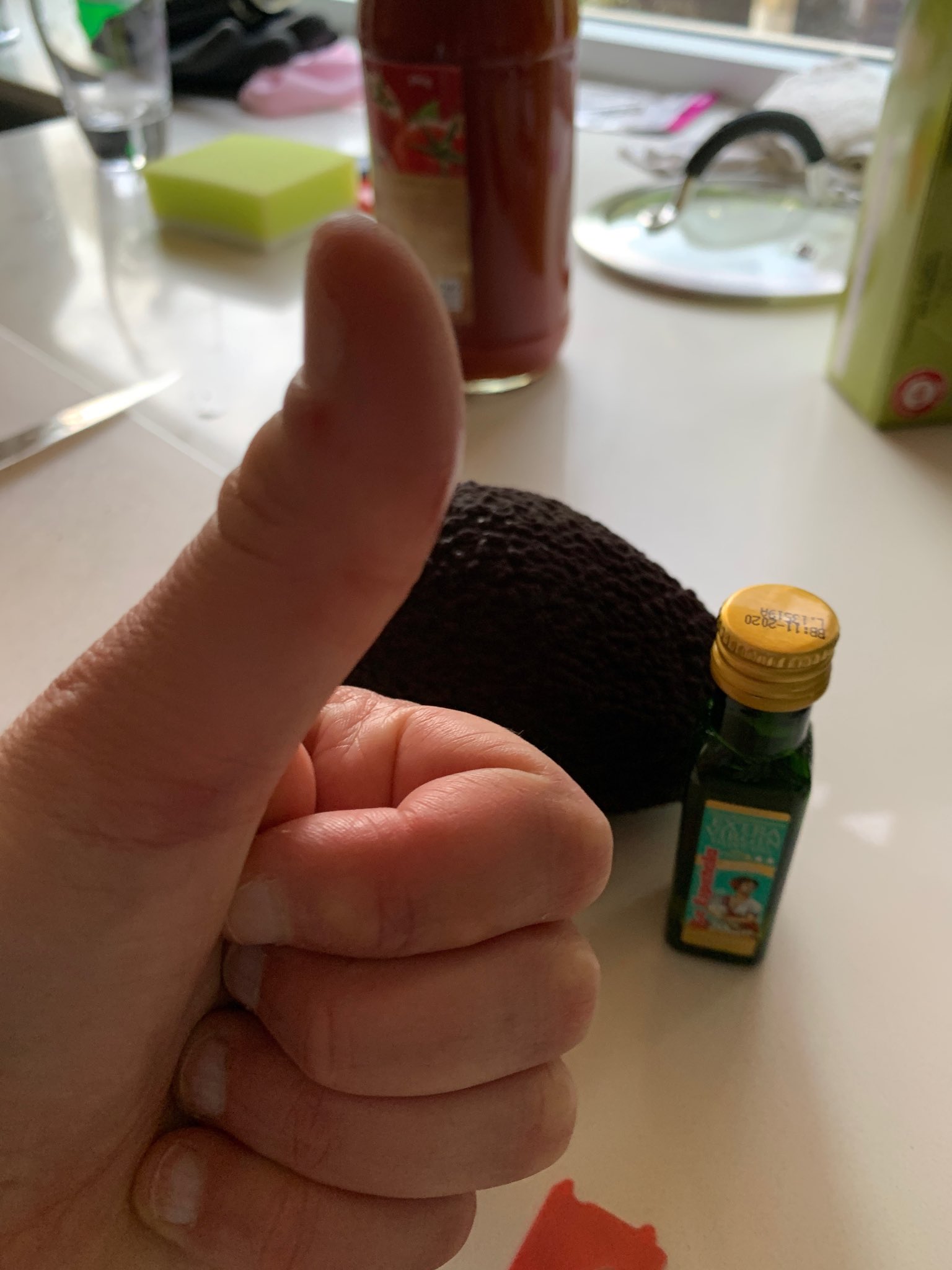 botella de aceite enana