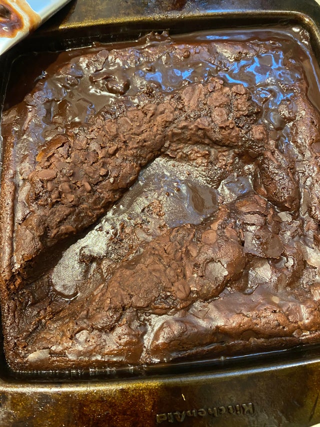 brownie destrozado