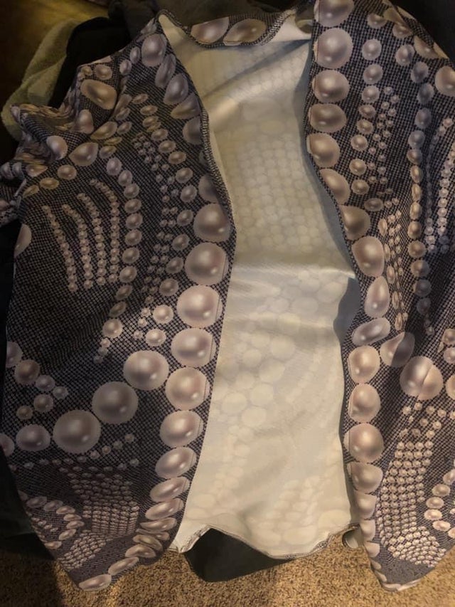 chaqueta real de perlas