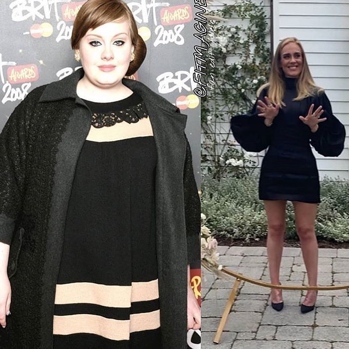 Cuántos kilos perdió Adele