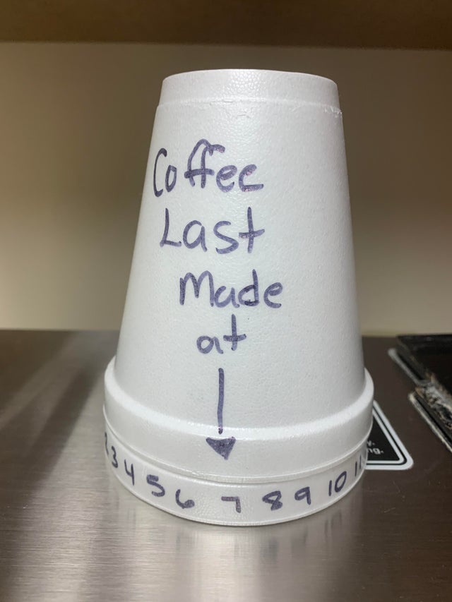 taza de café con temporizador
