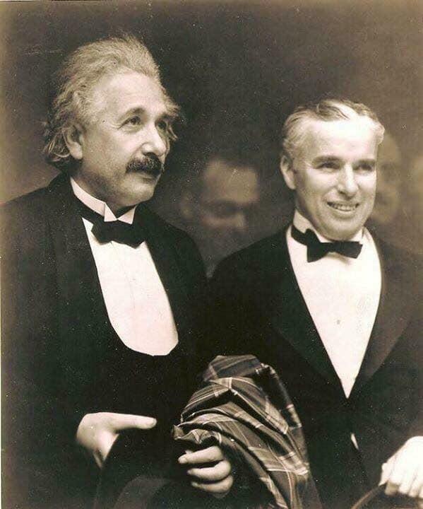 Albert Einstein y Charles Chaplin