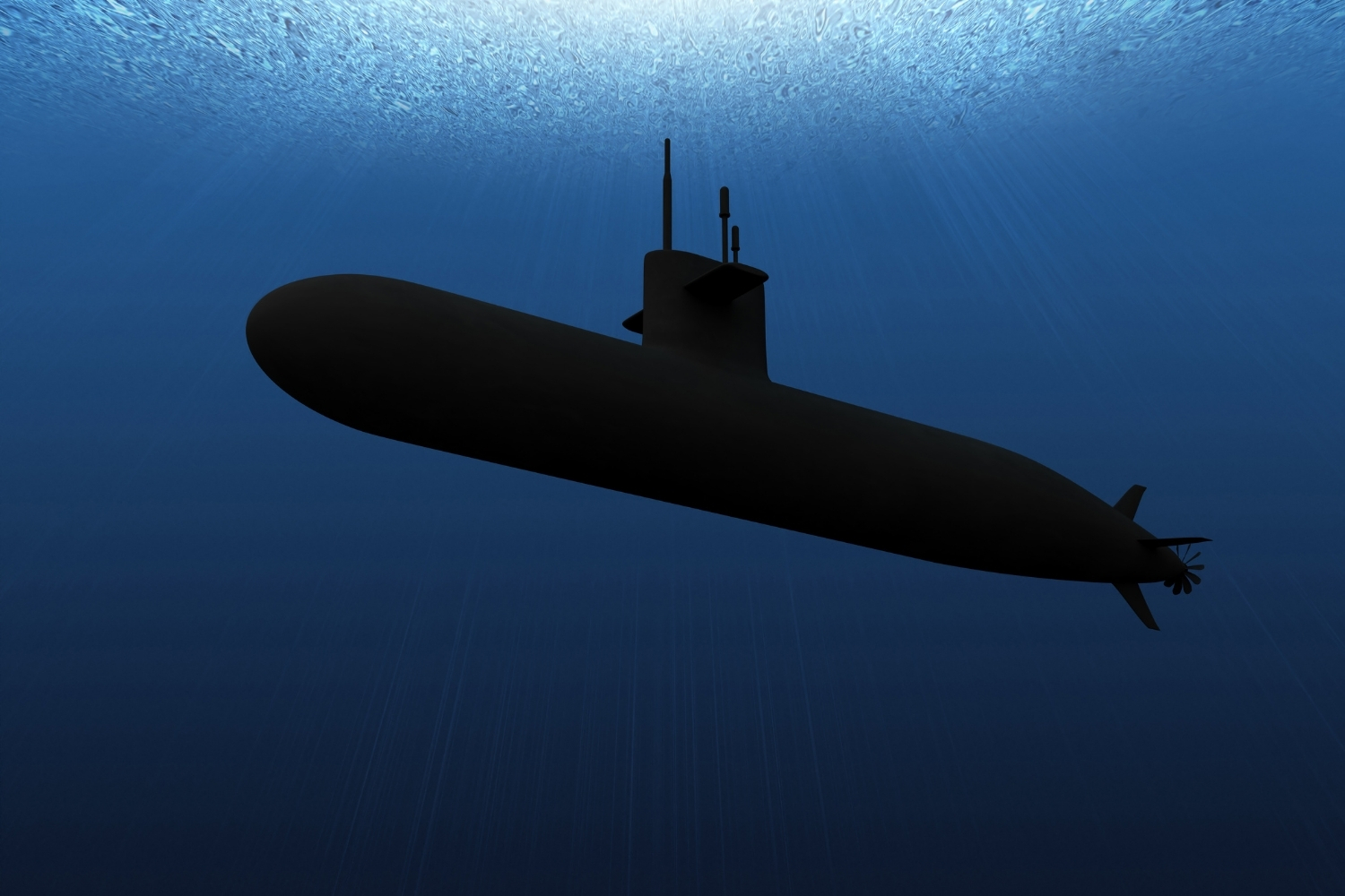 submarino durante inmersión