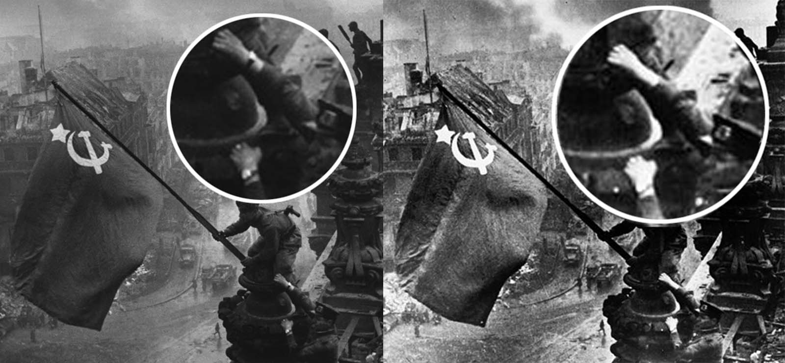 MGSHN Khaldei War WWII URSS Bandera sobre el Reichstag p/óster art/ístico Lienzo Pintura p/óster Arte Obra de Arte /única 60x80cm sin Marco