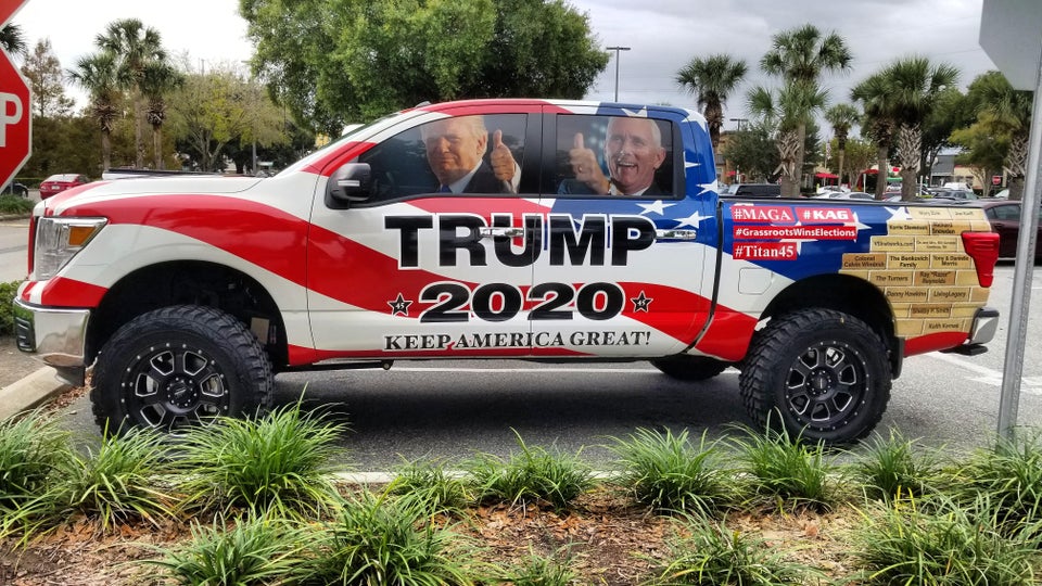 coche elecciones Trump 2020