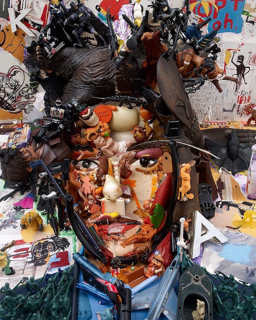 hombre con deshechos