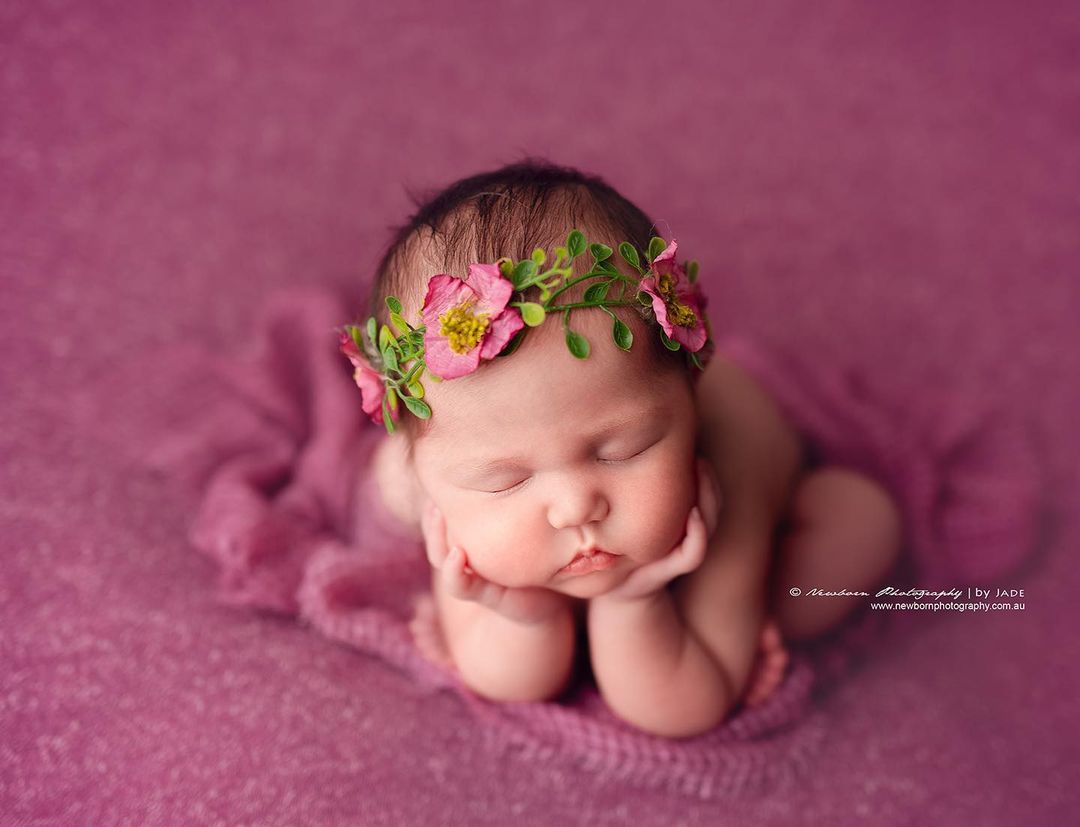 foto de niña recién nacida