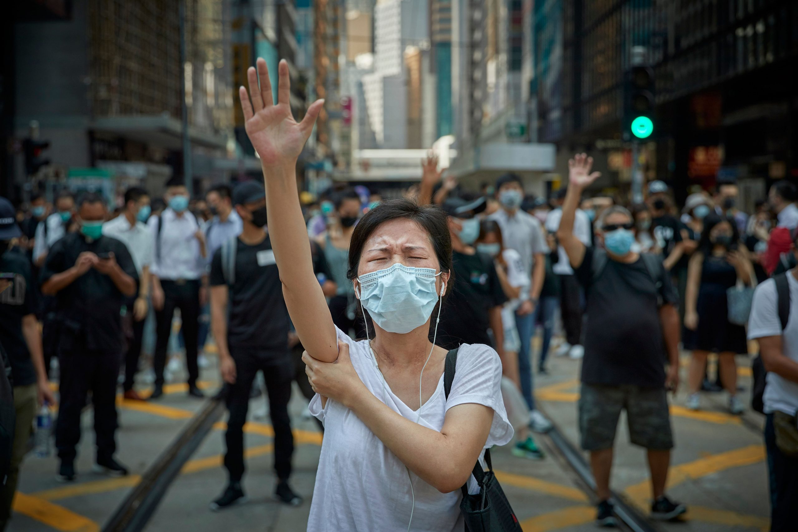Demostraciones a favor de la democracia, Hong Kong: la revolución de nuestro tiempo, fotografía de Kiran Ridley