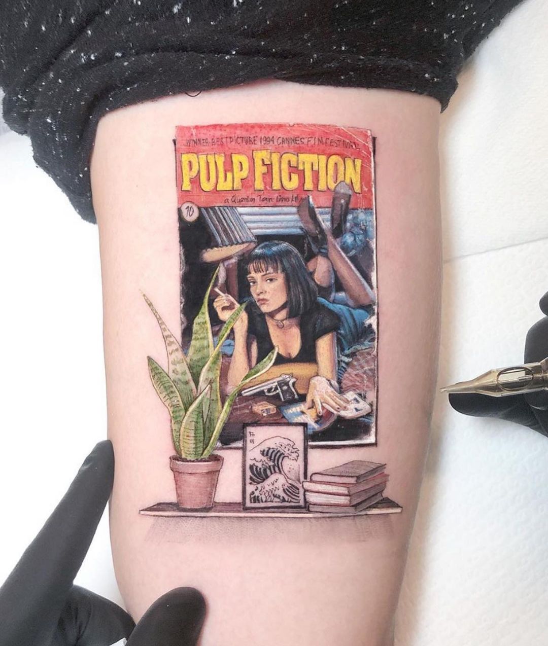 Tatuaje cartel de Pulp Fiction