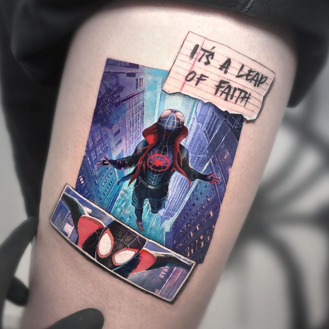 tatuaje spiderman