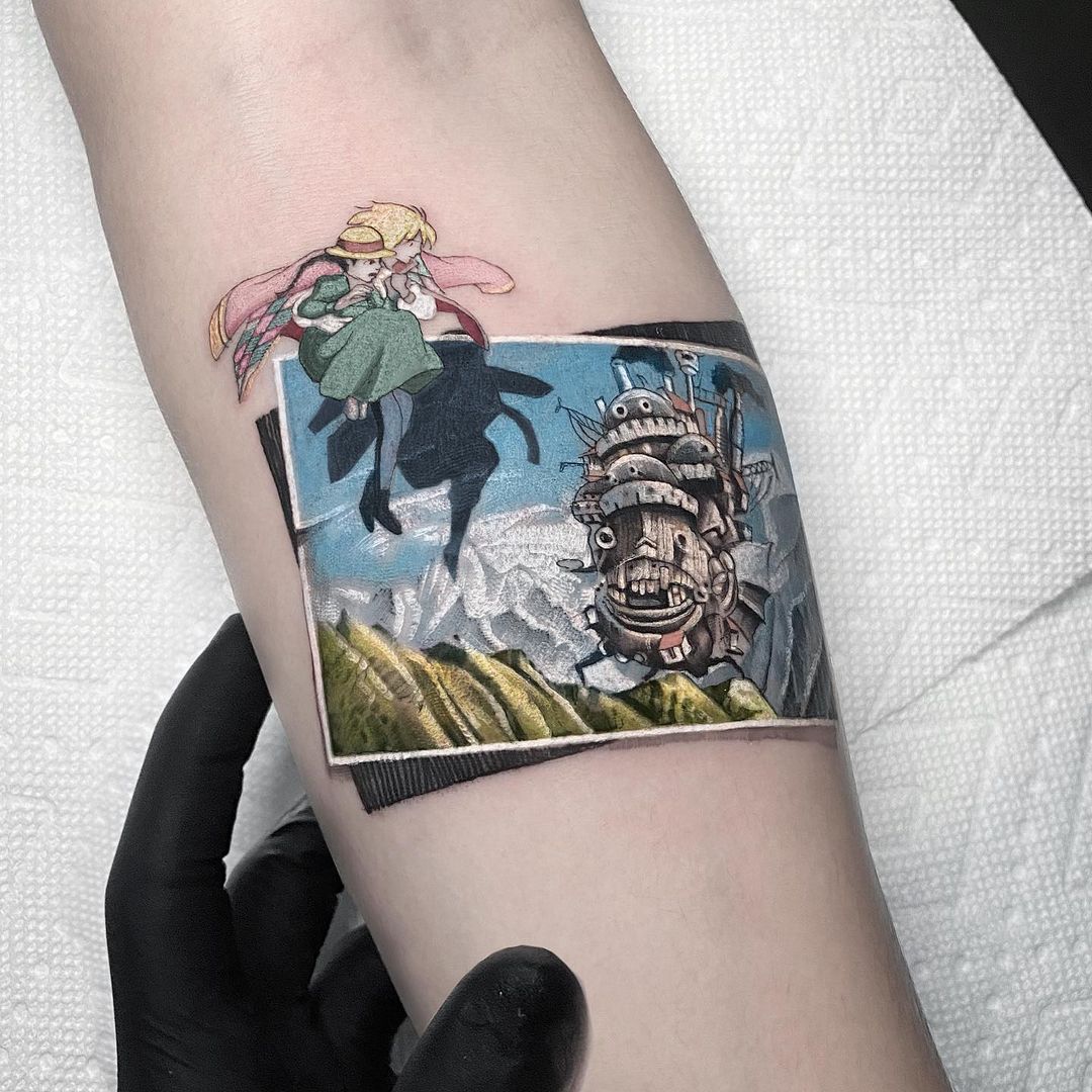 tatuaje de El Castillo Ambulante